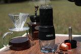 3 in 1 Portable Coffee Maker,Single Serve Manual Espresso Machine For Camping, Travel, Hiking, Fishing - Black