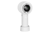 Portable Handheld Turbo Fan Windy Speed Adjustable Mini Personal Battery Operated Fan -White