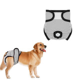 Darrahopens Pet Care > Dog Supplies > Dog Apparel Washable Female Pet Nappy Diaper Dog Cat Physiological Pants Gray - S