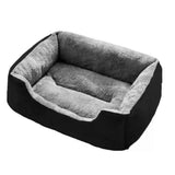 Rectangle Pet Bed for Dogs Cats Beds Warming Soft Calming Sleeping Puppy Bed Black - M