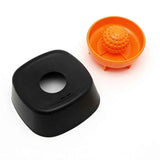 Slow Feeder Dog Bowl with Rolling Ball for Treats Snacks Training Black
