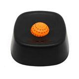 Slow Feeder Dog Bowl with Rolling Ball for Treats Snacks Training Black