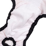 Washable Female Pet Nappy Diaper Dog Cat Physiological Pants Yellow - S