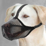 Soft Mesh Covered Dog Muzzle with Adjustable Straps Anti-Biting Breathable Pet Muzzle XL