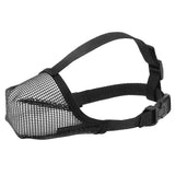 Soft Mesh Covered Dog Muzzle with Adjustable Straps Anti-Biting Breathable Pet Muzzle XL