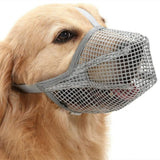 Soft Mesh Covered Dog Muzzle with Adjustable Straps Anti-Biting Breathable Pet Muzzle XL