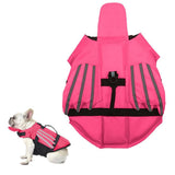 Dog Life Jacket Wings Pet Life Vest Adjustable Dog Flotation Swim Vest Blue - XS