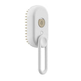 3-in-1 Pet Spray Comb Dog Cat Hair Brush Massage Comb for Removing Tangled Hair White