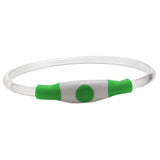 Light-Up Pet Dog Collars USB Rechargeable Pet Collar Adjustable Size Pet Collar Green - L