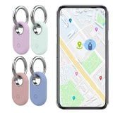 4Pcs Compatible with Samsung Galaxy SmartTag2 Silicone Case All-Round Protection Smarttag2 Holder with Keychain Style 1