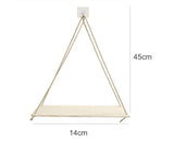 Home Plant Bonsai Photos Frame Wood Window Wall Hanging Shelves Storage Rack- S