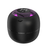 Ultrasonic Retainer Cleaner Machine 45kHz Ultrasonic Dentures Cleaner for Night Guards Braces Aligner Black