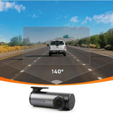 1080P WiFi App Dash Cam Night Vision Front Dash Camera for Cars Loop Recording with 32GB TF Card