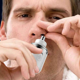 2-in-1 Electric Shaver for Men Mini Beard Nose Hair Razor Rechargeable Pocket Capsule Razor White