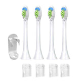 4Pcs Electric Toothbrush Replacement Heads Compatible with Philips HX3/HX6/HX9 Series White