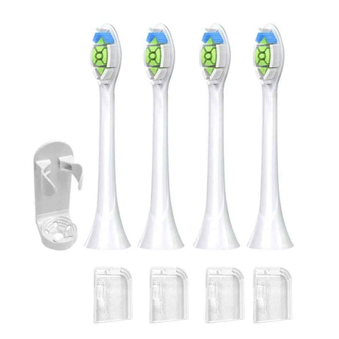 4Pcs Electric Toothbrush Replacement Heads Compatible with Philips HX3/HX6/HX9 Series White
