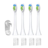 4Pcs Electric Toothbrush Replacement Heads Compatible with Philips HX3/HX6/HX9 Series White