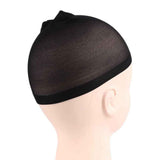 8Pcs Stocking Wig Caps Stretchy Nylon Hair Net for Women Black