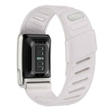 Silicone Sport Band for Whoop 5.0 Waterproof Replacement Wrist Strap White