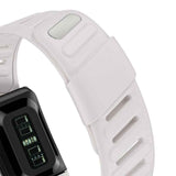 Silicone Sport Band for Whoop 5.0 Waterproof Replacement Wrist Strap White