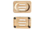 2PCS Wood Soap Dish Storage Soap Holder Soap Tray For Home Bathroom