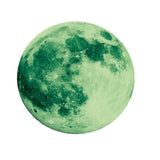30X30CM Glow in The Dark Stars and Moon for Ceiling Decorations Glow Wall Stickers -Green