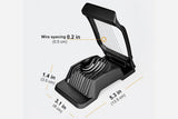 Aluminum Alloy Egg Slicer for Hard Boiled Eggs Strawberry Slicer for Salad-Black