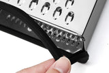Box Grater with Container Stainless Steel Coarse Fine Slicer Non Slip Base