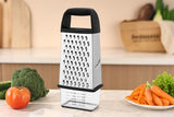 Box Grater with Container Stainless Steel Coarse Fine Slicer Non Slip Base