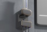 Electric Automatic Toothpaste Dispenser With Toothbrush Holders-Black