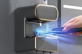 Electric Automatic Toothpaste Dispenser With Toothbrush Holders-Black