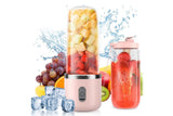 Electric Mini Juice Maker Portable 400ml Blender Smoothie Juicer Machine-Pink
