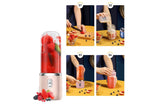 Electric Mini Juice Maker Portable 400ml Blender Smoothie Juicer Machine-Pink
