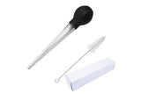 Meat and Poultry Baster Heat Resistant Turkey Syringe with Cleaning Brush