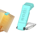USB Rechargeable Book Light Bookmark Lamp with 3 Colors and 5 Brightness-Black