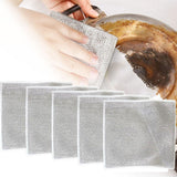 5 PCS Multipurpose Wire Dishwashing Rags for Wet and Dry