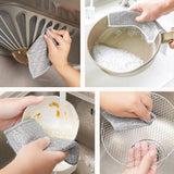 5 PCS Multipurpose Wire Dishwashing Rags for Wet and Dry