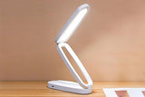 LED Desk Lamp Eye-Caring Foldable Desk Light Touch Control Reading Lamp-White