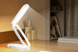 LED Desk Lamp Eye-Caring Foldable Desk Light Touch Control Reading Lamp-White