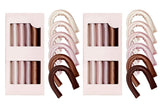 12Pcs Heatless Hair Curler For Long Medium Hair Curls-Multicolor