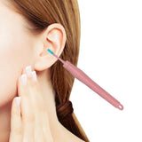 16pcs Ear Wax Remover Tool Reusable Spiral Ear Wax Remover Silicone Ear Cleaner for Adults Kids -Pink