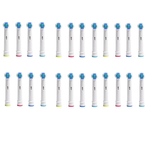 24pcs 3D Whitening Replacement Brush Heads Compatible with Oral-B Toothbrush