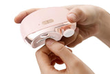 2-in-1 Electric Nail Clipper with Polishing Function-Pink