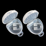 2pcs Anti Snore Mouth Guard Sleep Mouthguard Teeth Grinding Guard Dental Clenching Protector
