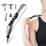 2pcs Electronic Acupuncture Pen Relief Pain Electric Massager Tools for Body Head Neck