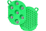 2Pcs Roller Ball Massager Glove Lymphatic Massage Muscle Release for Back-Green