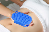 2Pcs Roller Ball Massager Glove Lymphatic Massage Muscle Release for Back-Blue