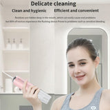 2pcs Water Dental Flosser Electric Water Cordless Cordless Teeth Cleaner for Home Travel -Green and Pink