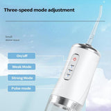 2pcs Water Dental Flosser Electric Water Cordless Cordless Teeth Cleaner for Home Travel -White and Pink