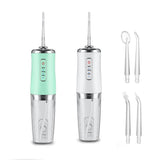 2pcs Water Dental Flosser Electric Water Cordless Cordless Teeth Cleaner for Home Travel -White and Pink